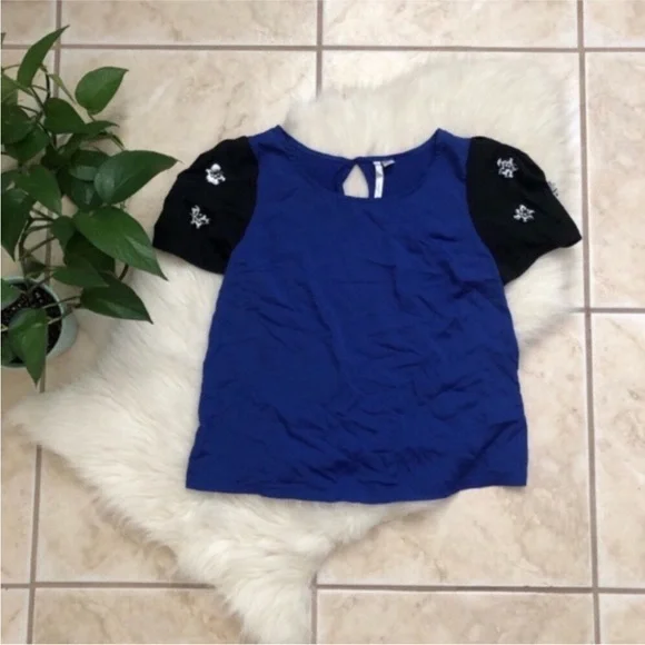 LC Lauren Conrad Embellished Blouse - Picture 1 of 5